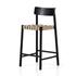 Heisler Stool In Almond Leathr Blnd In Counter by FOUR HANDS