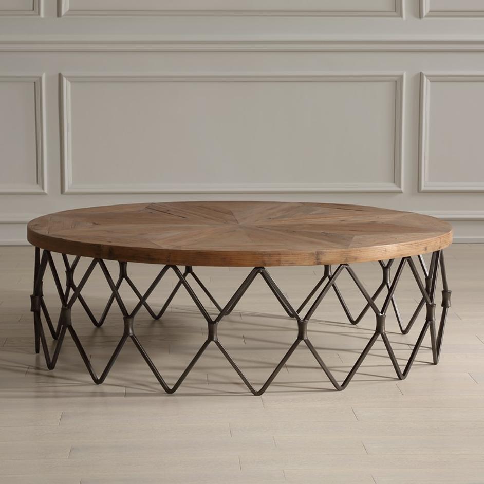 Chain Reaction Wooden Coffee Table by Uttermost
