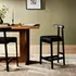 Tex Stool In Black Rosa Morada by FOUR HANDS