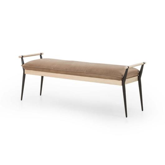 Charlotte Bench In Palermo Drift by FOUR HANDS