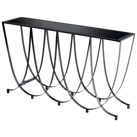 Suffolk Console Table In Graphite by Cyan Design