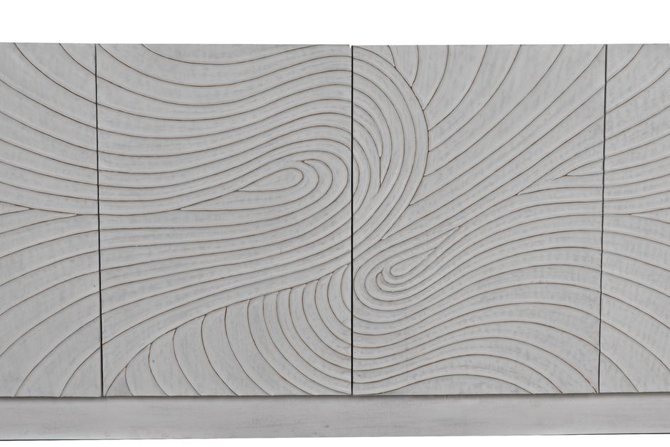 Cavalier Mahogany and Veneer Sideboard in White Wash Finish by Noir Furniture