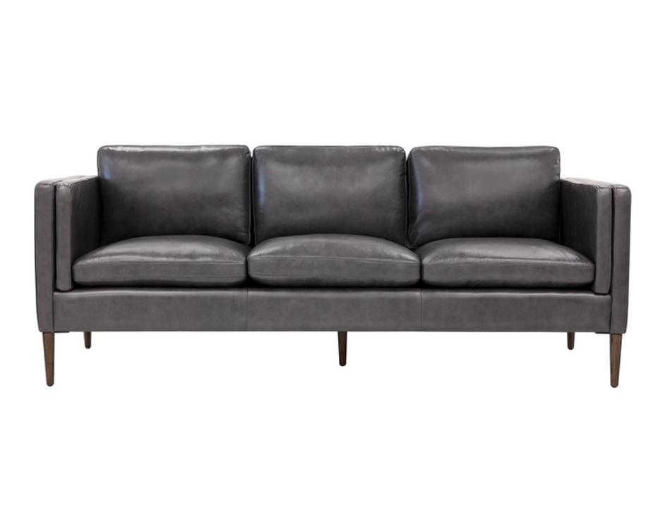 RICHMOND SOFA - BRENTWOOD CHARCOAL LEATHER by Sunpan