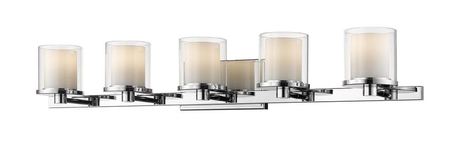 Schema 5 Light Vanity in Chrome  Finish by Z-Lite