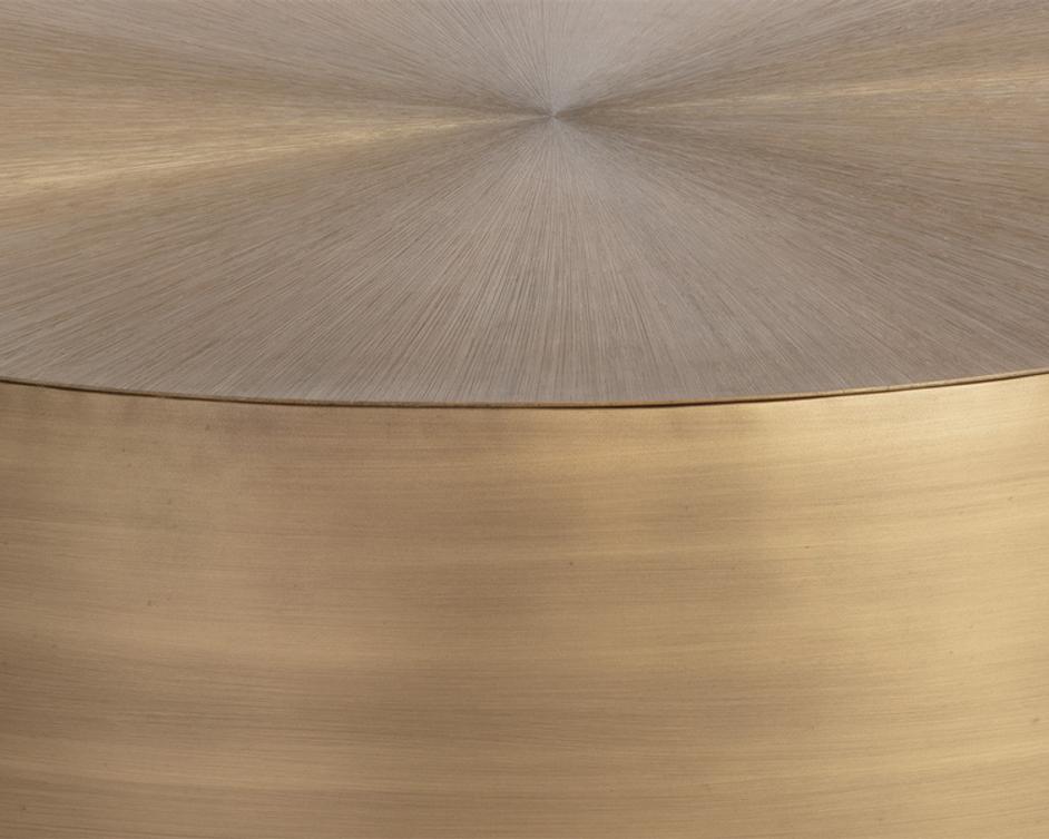 CREED COFFEE TABLE - LARGE - ANTIQUE GOLD by Sunpan