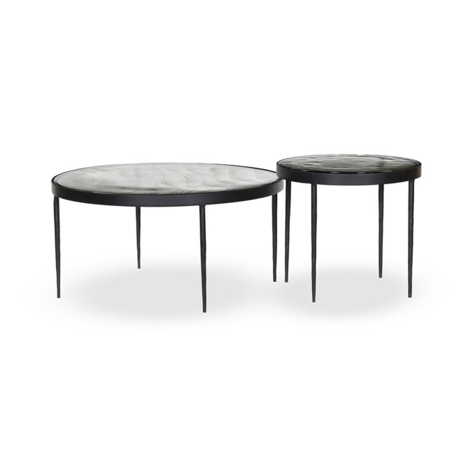 Yoko Nesting Tables - Clear Cast Glass by Four Hands