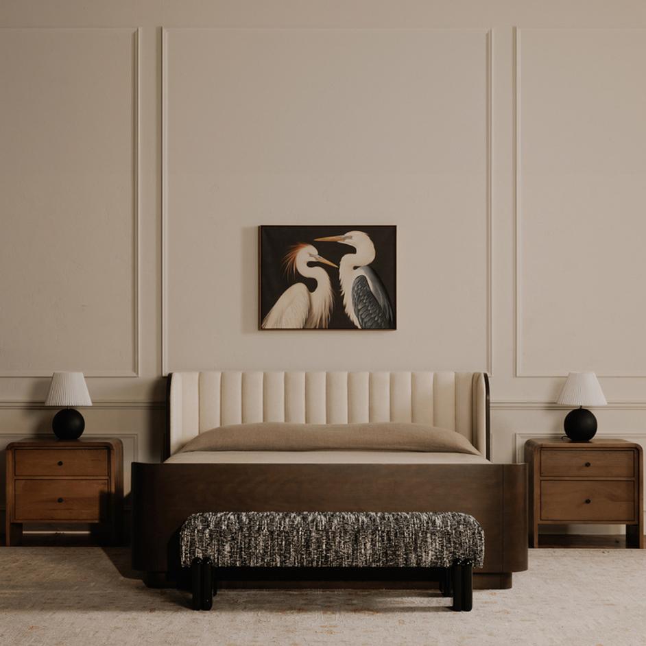 Priya Bench Black by Moes Home