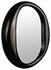 Oh Mirror in Charcoal Black Sungkai/Mindi Wood and Glass by Noir Furniture