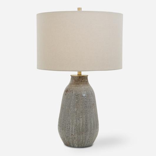 Monacan Gray Textured Table Lamp by Uttermost