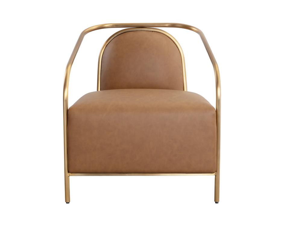 CICERO LOUNGE CHAIR - MILLIKEN COGNAC by Sunpan