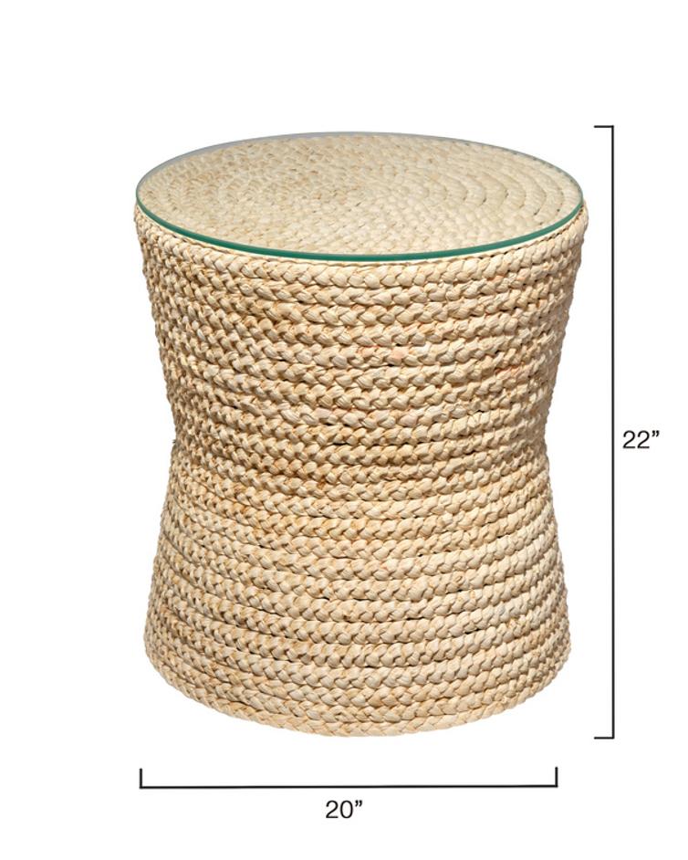 Grain Braided Side Accent Table by Jamie Young