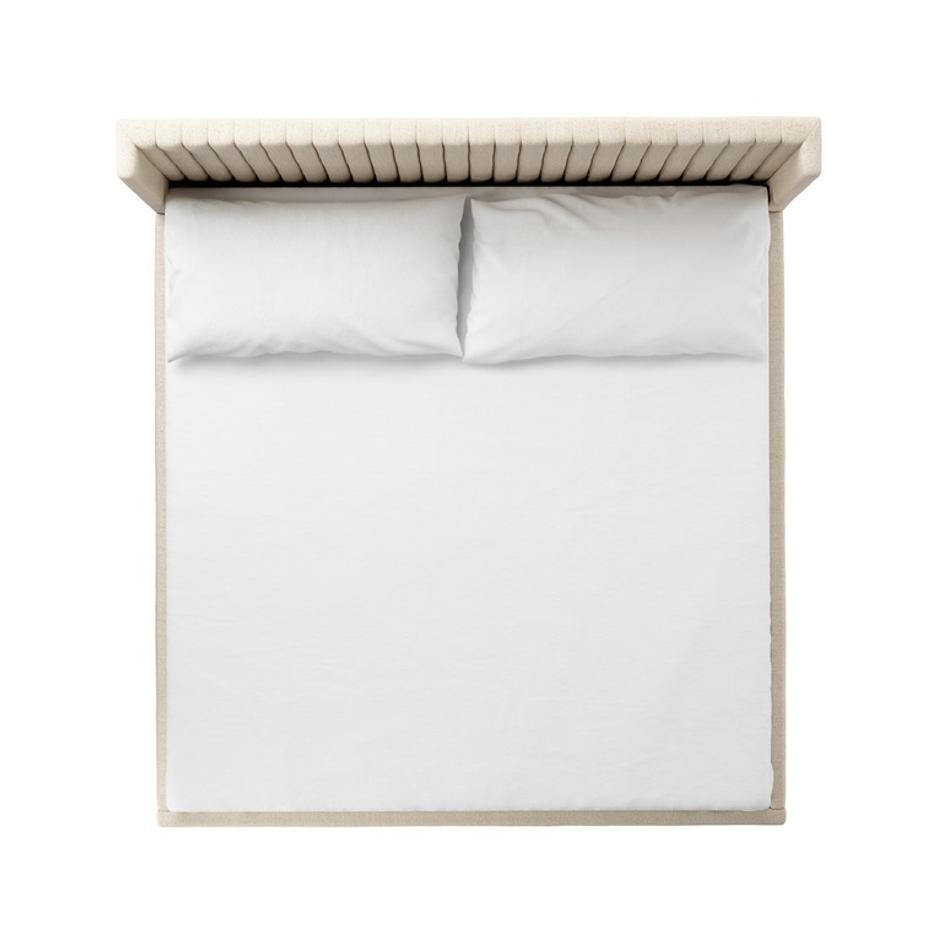 Montgomery King Bed - Thames Cream by Four Hands