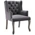 Combest French Vintage Dining Performance Velvet Armchair In Gray by Modway Furniture