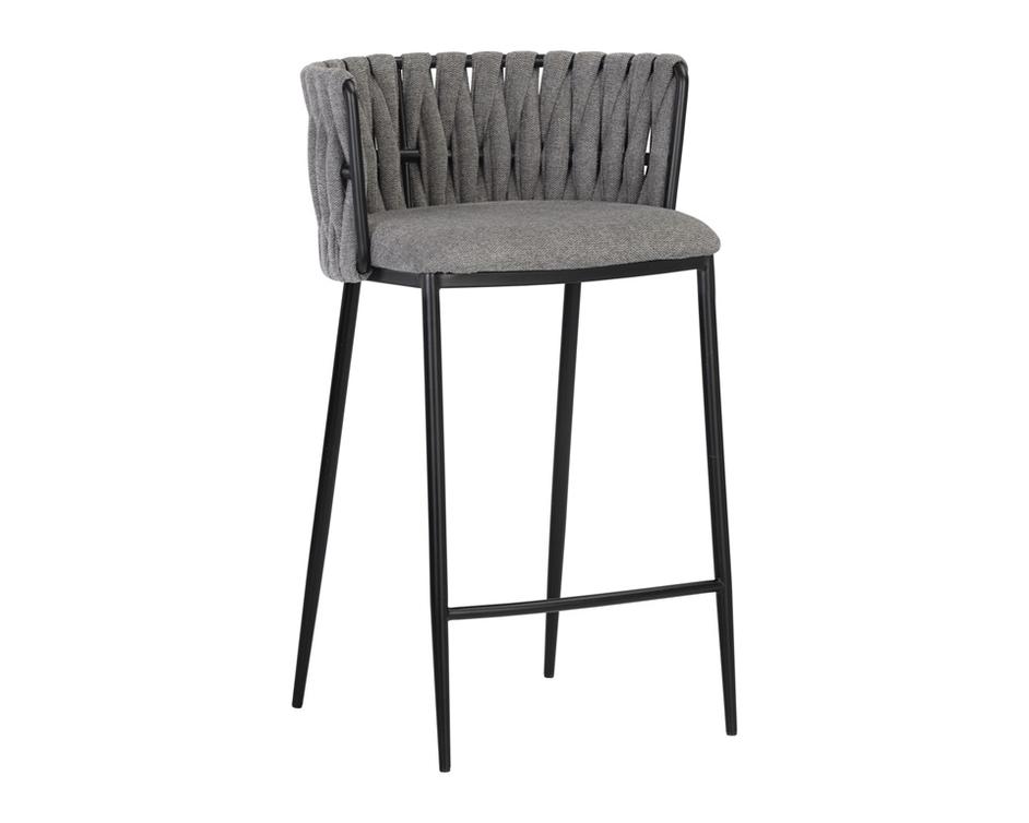 Sarai Counter Stool - Belfast Koala Grey by Sunpan