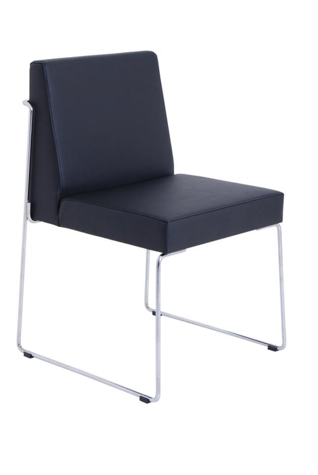 Astoria Chair In Black Leather by Nuans Design
