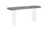 Floating Console Table, Gray Stone Finish, Acrylic Legs by PHILLIPS COLLECTION