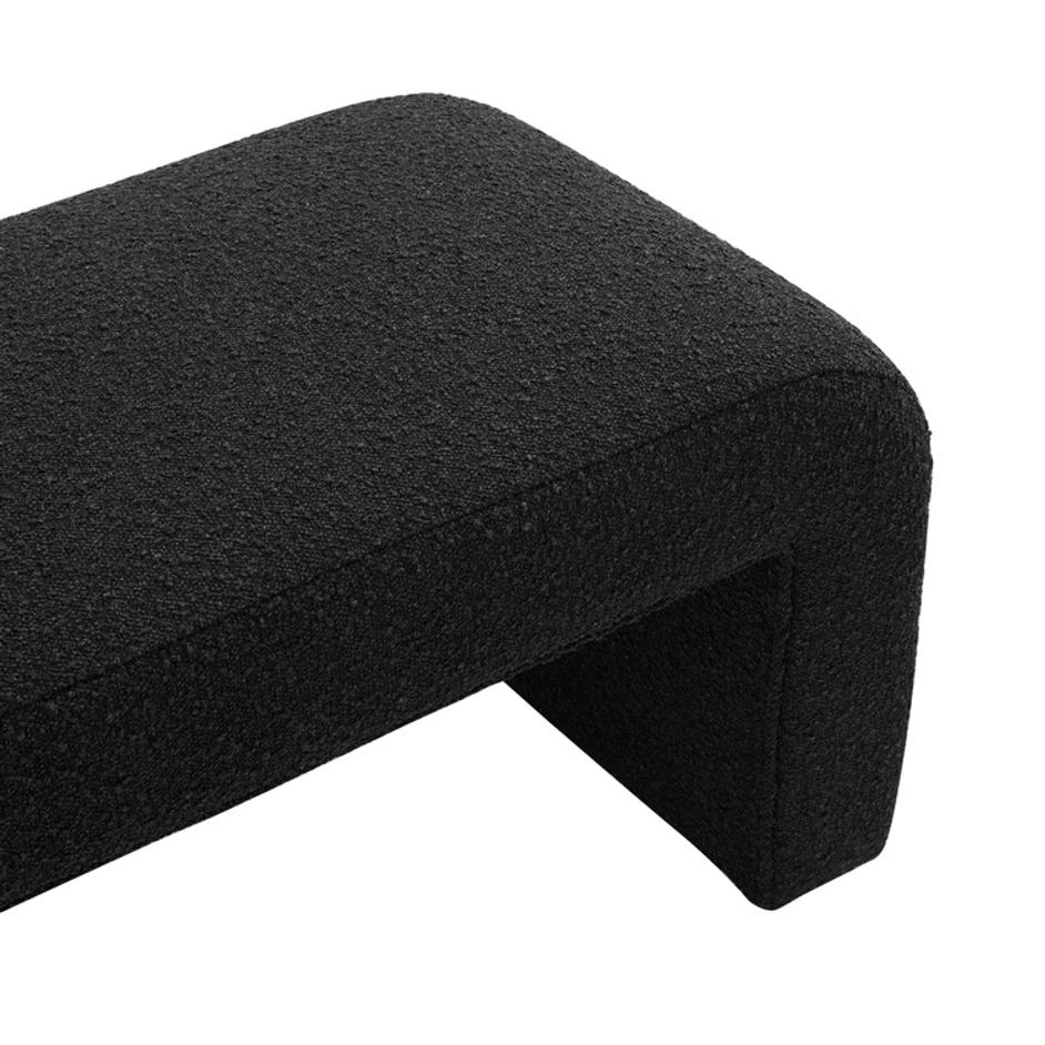 Vioreen Boucle Bench, Stanton Black by New Pacific Direct
