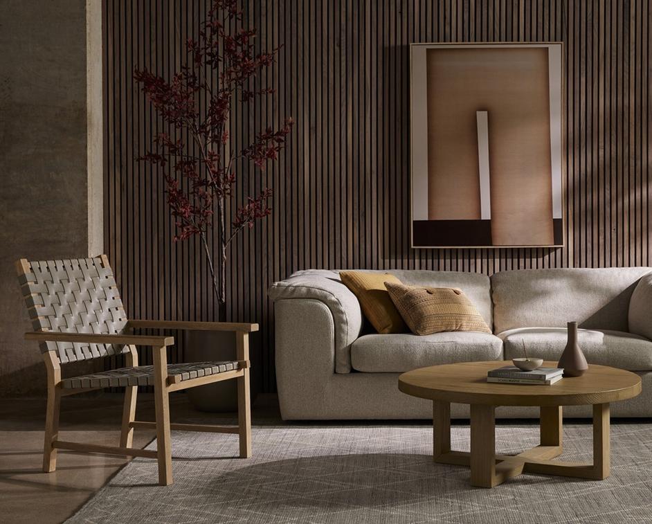 Liad Coffee Table - Natural Nettlewood by Four Hands