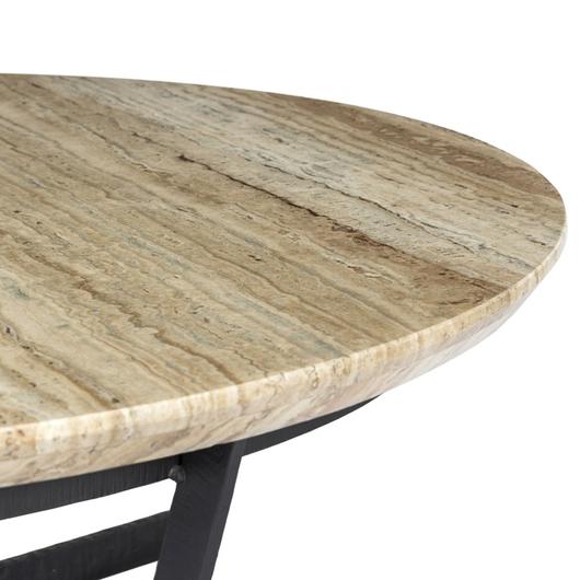Felix Round Coffee Table - Travertine by Four Hands