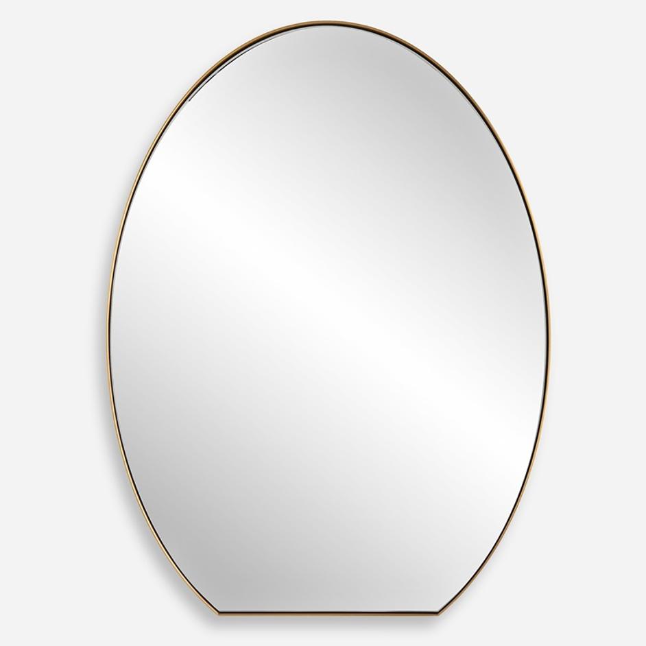 Cabell Brass Oval Mirror by Uttermost