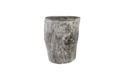 Chamcha Wood Stool, Grey Stone by PHILLIPS COLLECTION