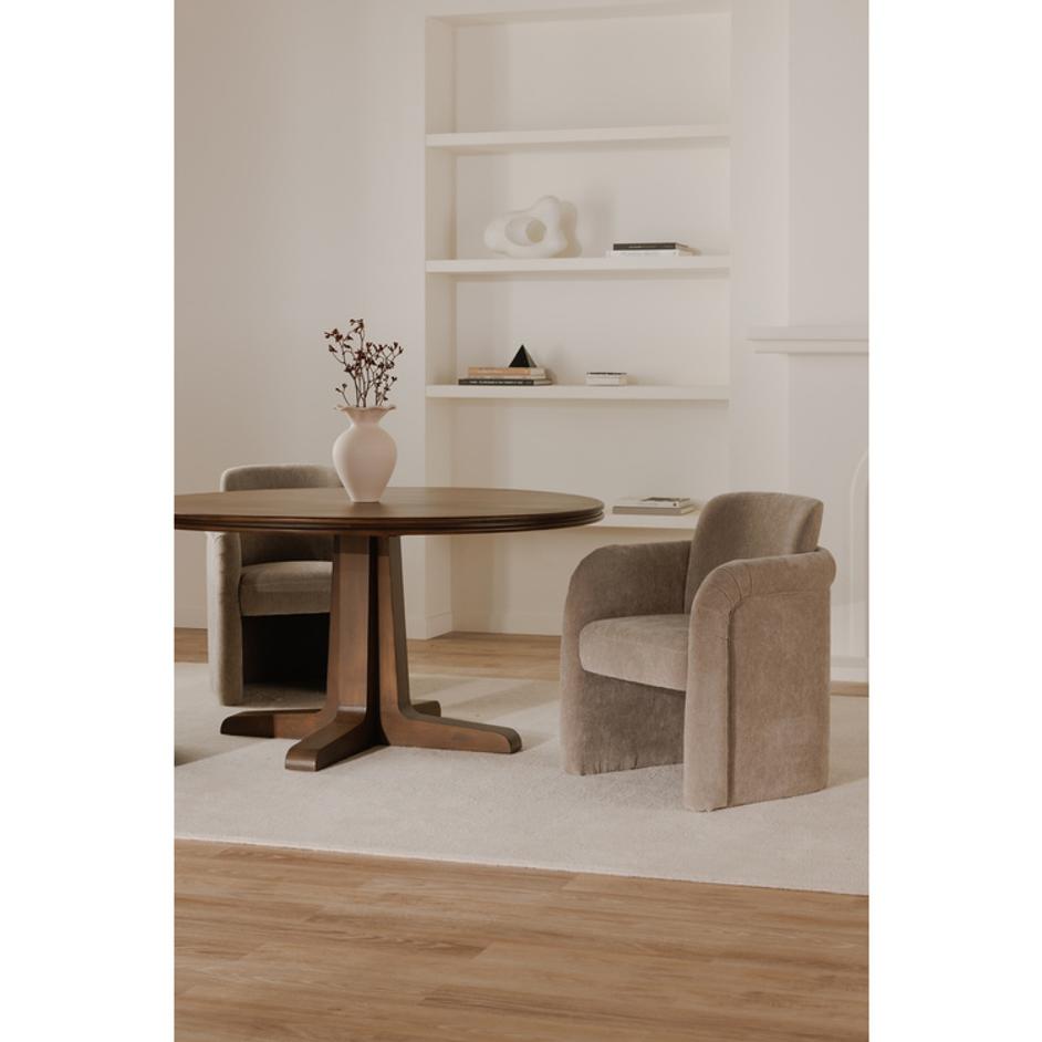 Mesto Rolling Dining Chair Taupe by Moes Home