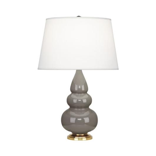 Smokey Taupe Small Triple Gourd Accent Lamp by Robert Abbey