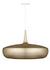 Clava Dine Hardwired Pendant in Brass with White Cord by UMAGE
