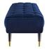 Scholar 60" Performance Velvet Bench In Midnight Blue by Modway Furniture