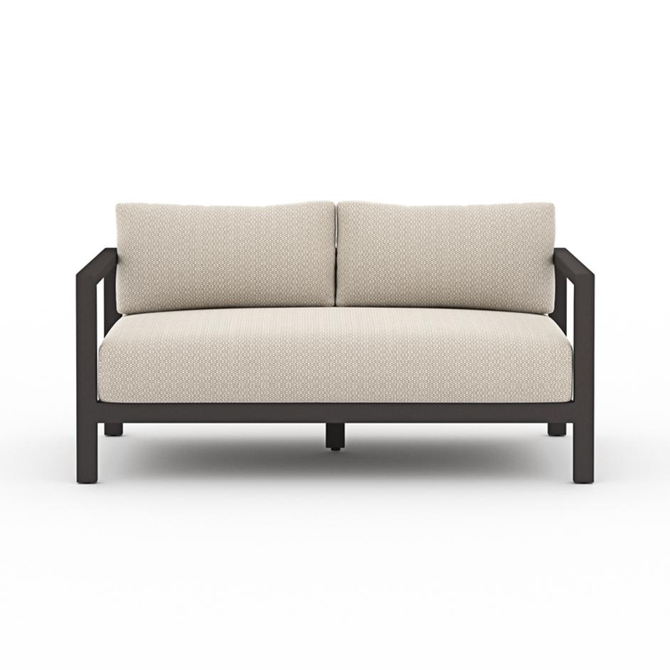 Sonoma Outdoor Sofa 60" in Bronze/Faye Sand by FOUR HANDS