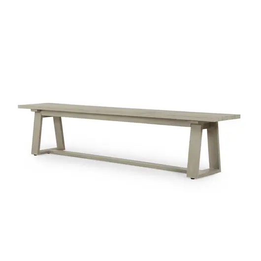 Atherton Outdoor Dining Bench to Grey by FOUR HANDS