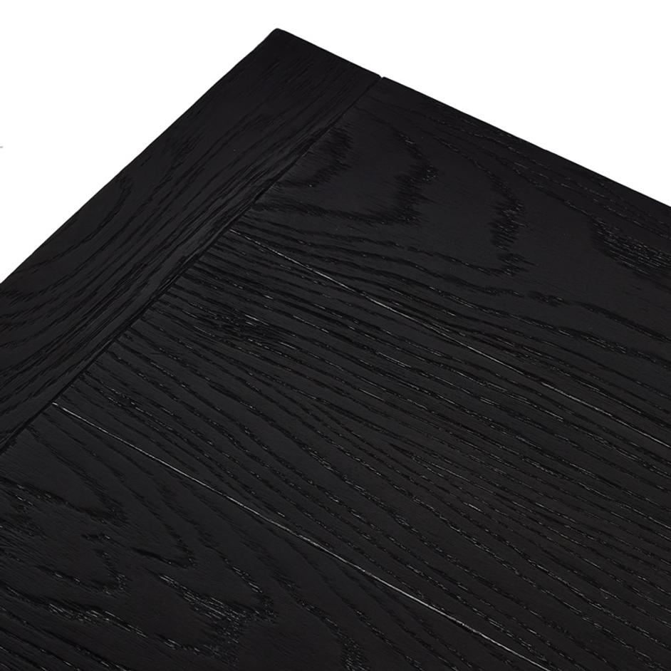 Warby Coffee Table in Worn Black Oak by FOUR HANDS