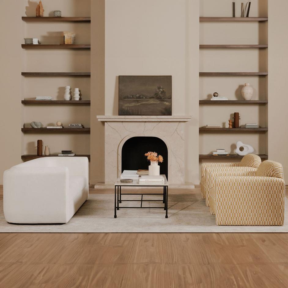 Alora Sofa White by Moes Home