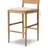 Dara Bar Stool In Broadway Dune And Natural Paper Cord And Toasted Ash by Four Hands