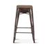 Eiffel 12" Barstool, Teak Top by Home Trends & Design