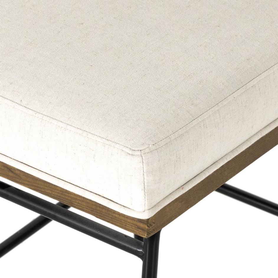 Crete Stool In Savile Flax In Counter by FOUR HANDS