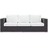 Minerva Outdoor Patio Sofa In Espresso White by Modway Furniture