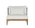 IBIZA ARMLESS CHAIR - NATURAL - STINSON WHITE by Sunpan