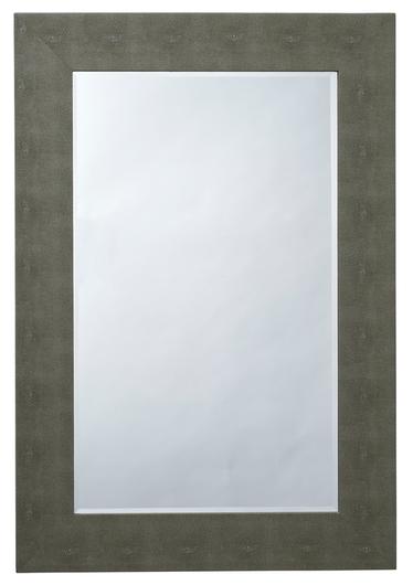 Structure Shagreen Rectangle Mirror, Grey by Jamie Young