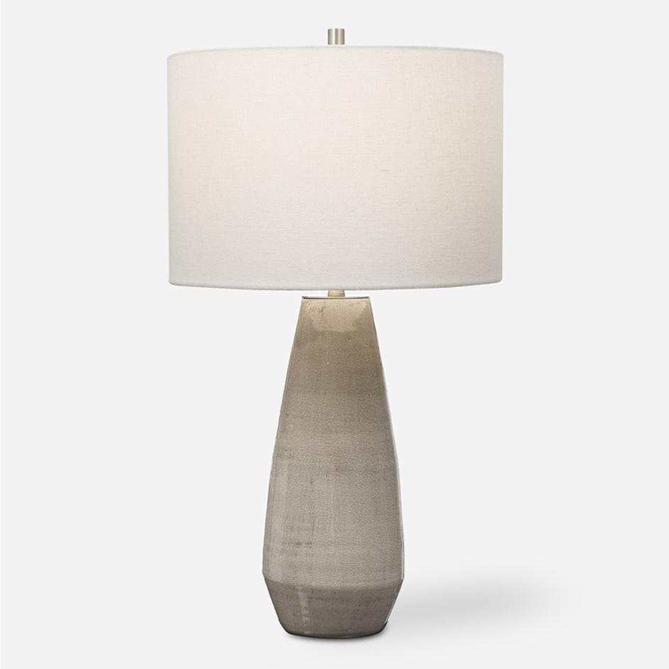 Volterra Taupe-Gray Table Lamp by Uttermost