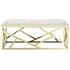 Santoli Bench In Gold Ivory by Modway Furniture