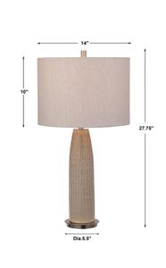 Delgado Light Gray Table Lamp by Uttermost