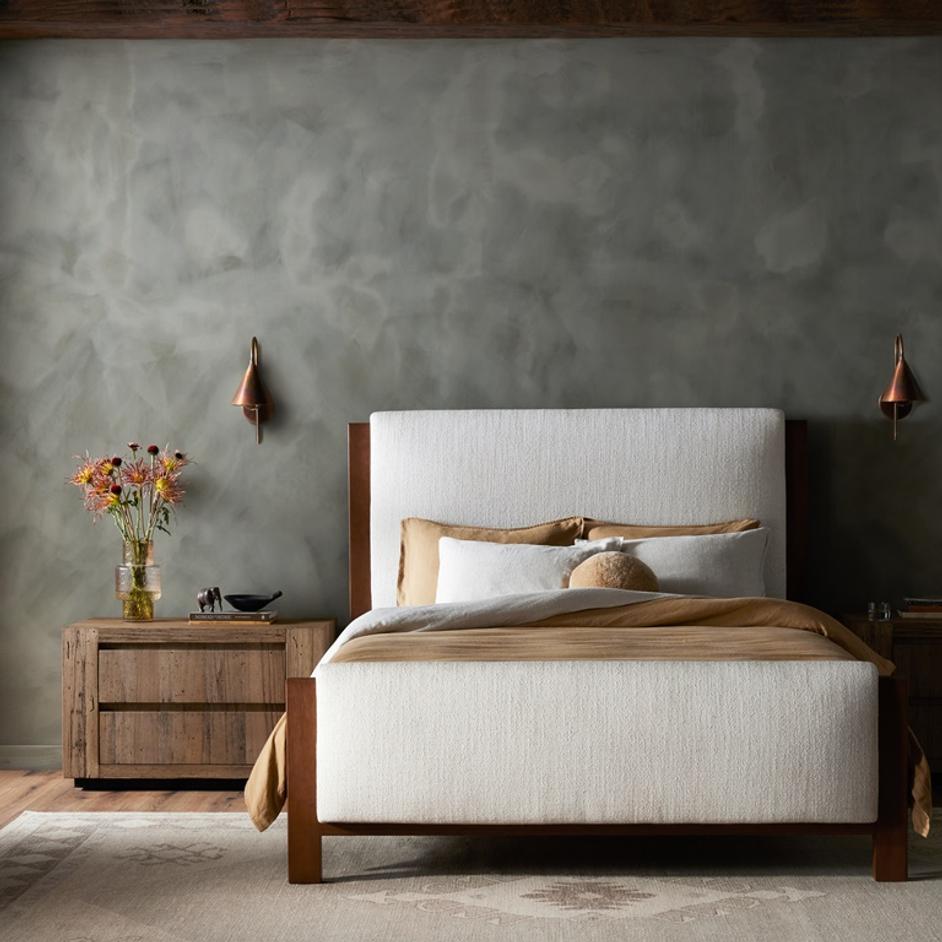 Willem Bed in Natural King Size by FOUR HANDS