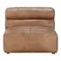 RAMSAY LEATHER SLIPPER CHAIR TAN by Moes Home