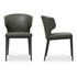 Delaney Dining Chair Dark Green-Set of Two by Moes Home