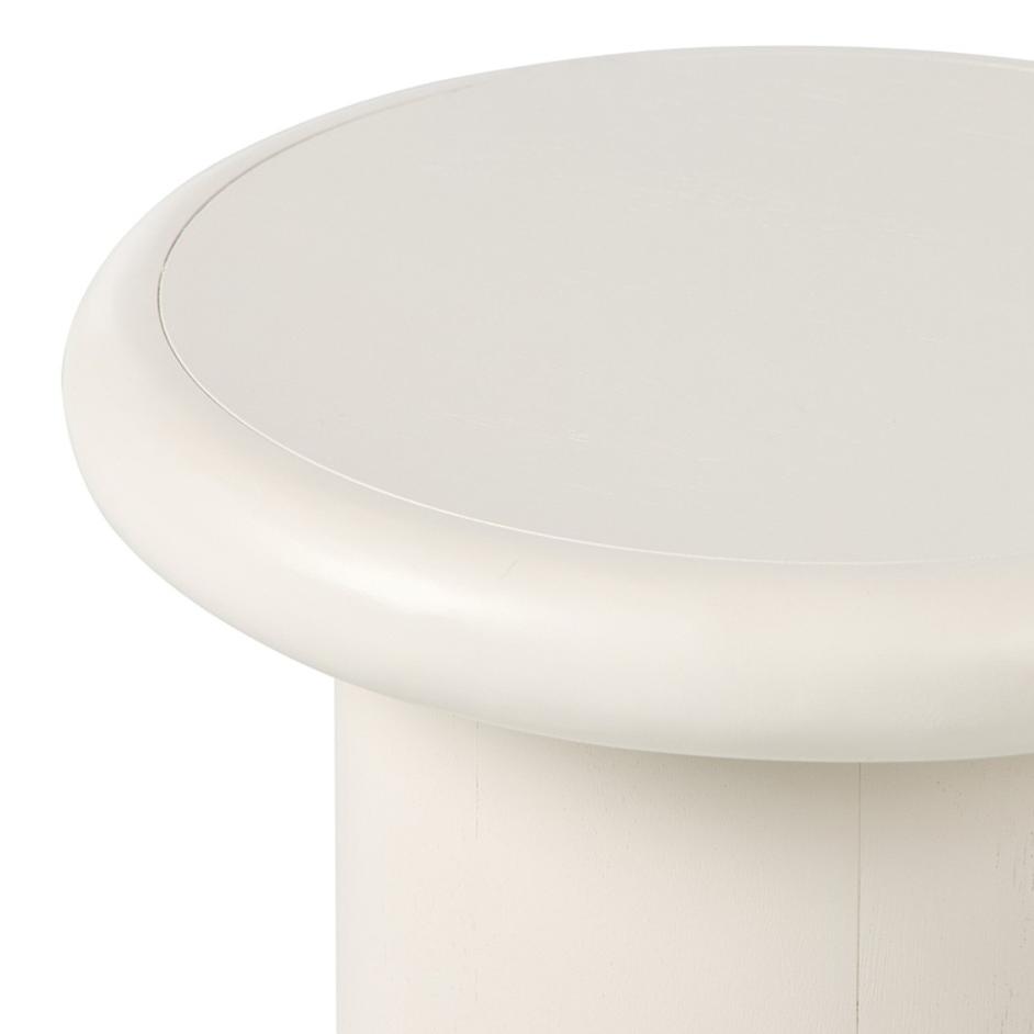 Zach End Table In Tofu Solid by Four Hands