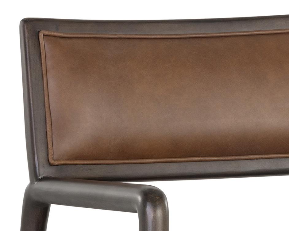 Damien Lounge Chair - Vintage Caramel Leather by Sunpan