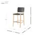 Marco PU Counter Stool, Black by New Pacific Direct
