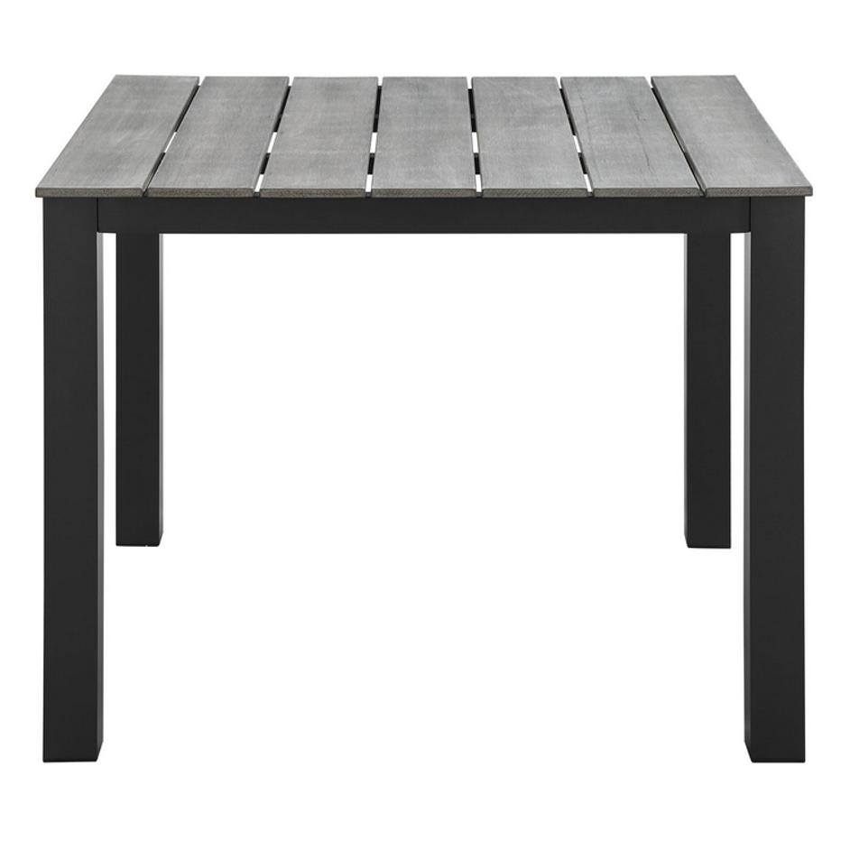 Vermont 40" Outdoor Patio Dining Table In Brown Gray by Modway Furniture