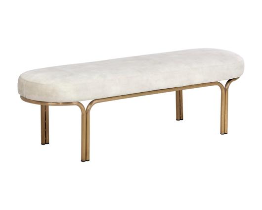 GWEN BENCH - NONO CREAM by Sunpan